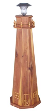 Red Cedar Lighthouse std.Solar Light Red Cedar Lighthouse std.Solar Light