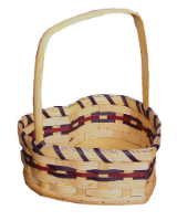Wicker Basket -  Heart Shaped Basket