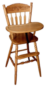 Child's Highchair, Acorn Child's Highchair, Acorn