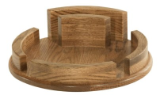 Lazy Susan w/Solid Rail & Napkin Holder Lazy Susan w/Solid Rail & Napkin Holder