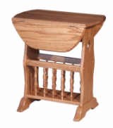 Magazine Stand, Drop Leaf Magazine Stand, Drop Leaf