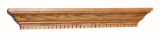 Wood Mantle Shelf w/Dentil Moulding