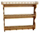 Wooden Shelf 3-tier,w/Pegs