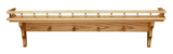 Wooden Shelf - Plain-w/pegs & rail Wooden Shelf - Plain-w/pegs & rail