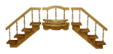 Wooden Stair Step Shelf - 3 pc. Spindle, Wooden Stair Step Shelf - 3 pc. Spindle,