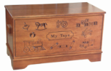 Toy Chest / Carved Toy Chest / Carved