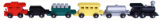 Wooden Train Set/ medium- 6 cars Wooden Train Set/ medium- 6 cars