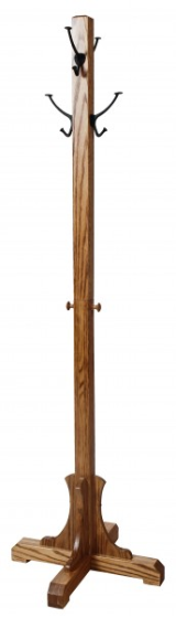 Hall Tree, Collapsible - Shaker, w/large Shaker Hooks