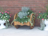 Two Teired Wheel Planter Two Teired Wheel Planter