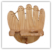 Baseball Equipment Rack-(glove shaped)