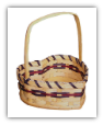 Wicker Basket -  Heart Shaped Basket