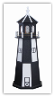 Checkered Garden Lighthouse  - Black / White