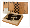 Game Box, 2-Boards - Checkers, Chess, Go, Aggravation, Backgammon