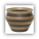 wood bowl - vase - striped wood bowl - vase - striped