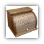 bread box - roll top - plain -oak