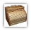bread box - roll top w/rail - oak