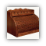 bread box - roll top w/rail - cherry