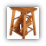 folding step stool - (Cherry) folding step stool - (Cherry)