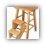 folding step stool - (Oak)