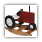 Tractor Rocker painted Red - Seat Height 10 inches Tractor Rocker painted Red - Seat Height 10 inches